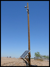 pan tilt zoom camera with solar panels